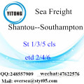 Shantou Port LCL Konsolidierung nach Southampton